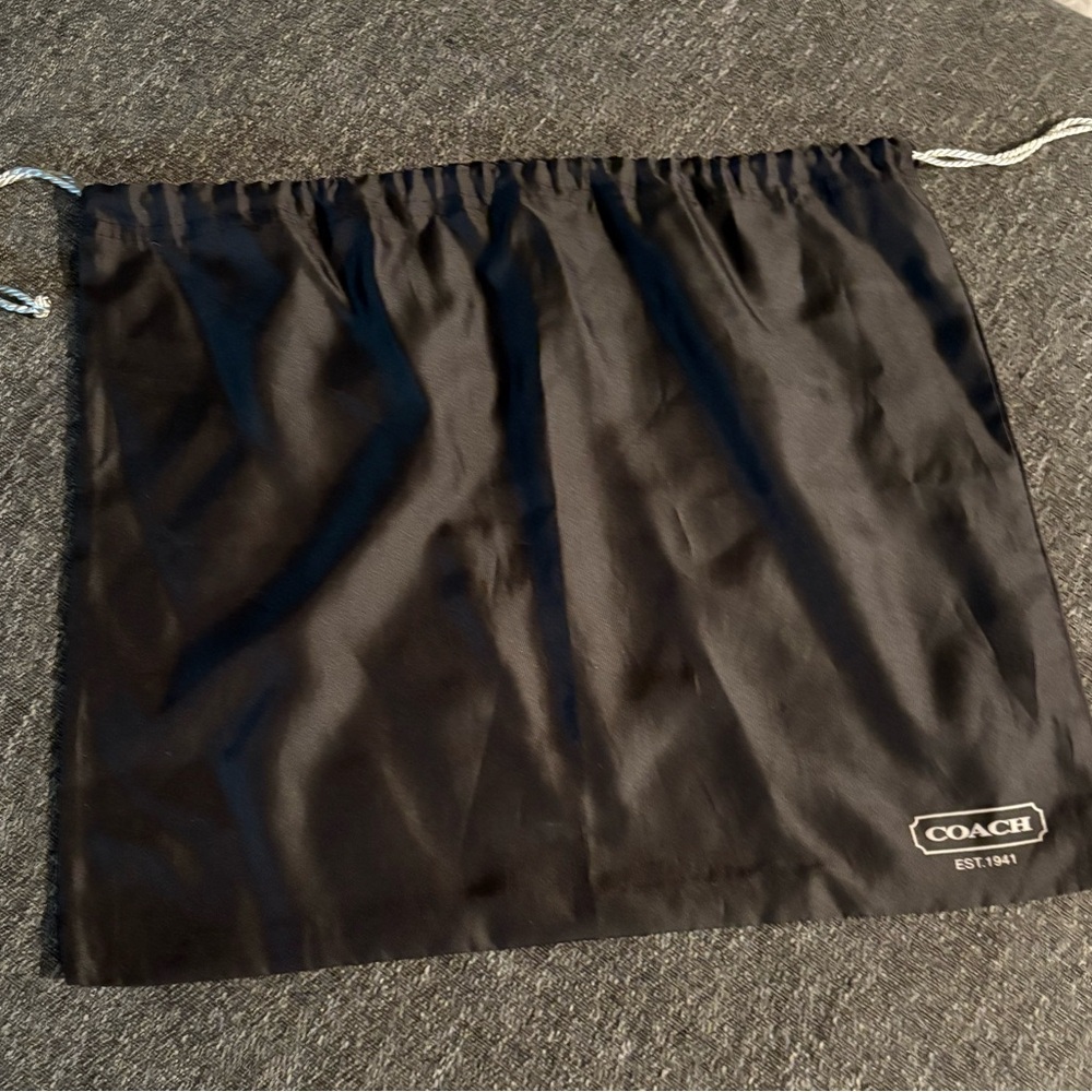 COACH Classic chocolate brown Storage Bag EUC